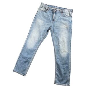 Old Navy Slim Fit Jeans Mens 40x32 Light Wash Built-In Flex Denim Dad Jeans